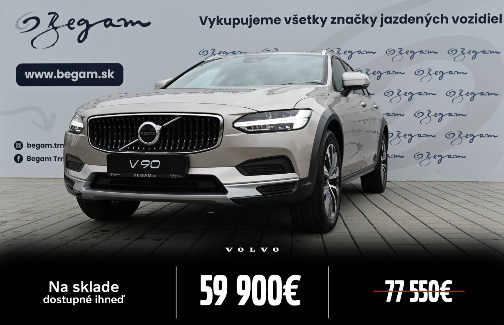 Volvo V90 CC Výpredaj skladu!!! B4(D) AWD AT8 PLUS Mild-Hybrid diesel