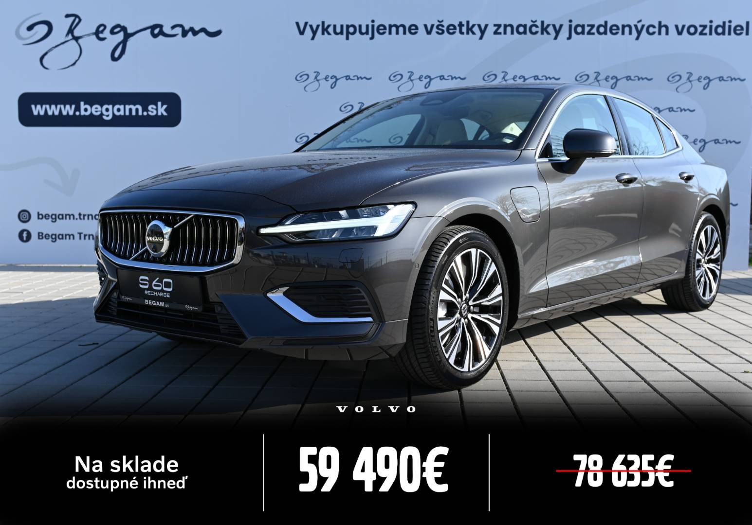 Volvo S60 T8 !!! Výpredaj skladu !!! TWE PLUS BRIGHT AT AWD